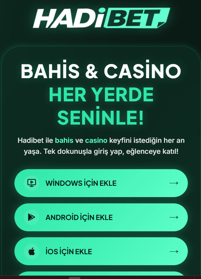 Hadibet kayıt formu